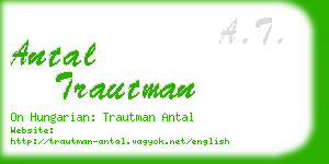 antal trautman business card